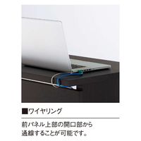 【軒先渡し】ニシキ工業 YWS ラウンドテーブル 幅1100×奥行600×高さ720mm マホガニー AYWS-6015-MH 1台（直送品）