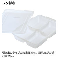 【5～6ヵ月頃から】わけわけフリージング ブロックトレー 80ml×4ブロック 4セット（本体・フタ）1個 リッチェル