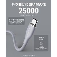 VOLTME シリコン 充電ケーブル USB-C&USB-C 60W 1m C2134 1点