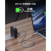 VOLTME ナイロン 充電ケーブル USB-C&USB-C 100W 1m C2169 1点