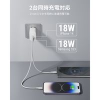 VOLTME 充電器 35W、18W TypeC+18W TypeA ホワイト V2140 1点