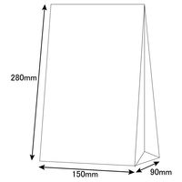 シモジマ 角底無地袋 No.6 004010600 1袋(100枚)