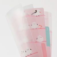 デザインフィル 3ポケットクリアホルダー A5 シマエナガ柄 35472006 1個