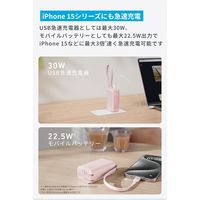 Anker Power Bank(30W、 Fusion、 USBーCケーブル) A1636N21 1個