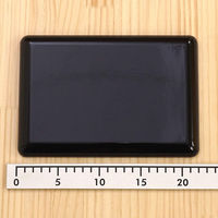 中西工芸 PC切手盆 黒 (ユリア樹脂) 21cm 4962127002991 1個