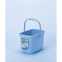 サンコープラスチック ニュータフバケツ 角型 15型 ストーンブルー 4547883505018 1個