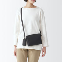 無印良品 自由に組み合わせられるストラップ 黒 約67.5～120×2.3cm 良品計画