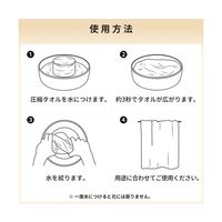 RABLISS 圧縮 バスタオル 1枚入 100個入 KO294 1ケース(100個) 65-9234-92（直送品）