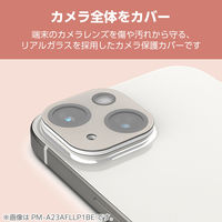 iPhone16/16 Plus カメラフィルム ガラス 全面グリッター カフェオレ PM-A24AFLLP6BE エレコム 1個（直送品）