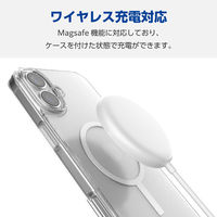 iPhone16 Plus ケース ハイブリッド 磁力吸着ワイヤレス充電対応 白 PM-A24BMAG02WH エレコム 1個（直送品）