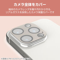 iPhone16Pro/ProMax カメラフィルム ガラス 全面グリッター 茶 PM-A24CFLLP6BE エレコム 1個（直送品）