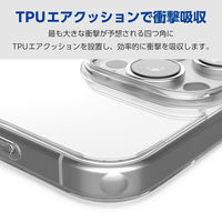iPhone16 Pro Max ケース ハイブリッド 衝撃吸収 クリア PM-A24DHVCKCR エレコム 1個