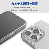 iPhone16 Pro Max ケース ソフト 衝撃吸収 ストラップホール付 クリア PM-A24DUCTCR エレコム 1個（直送品）