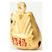 日本紐釦貿易 招福干支鈴 酉 約W16×H24mm 1個入 CF119 1セット/5個（直送品）