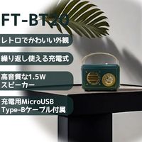 ケイブライト レトロFM・Bluetoothスピーカー FT-BT20-GR 1台