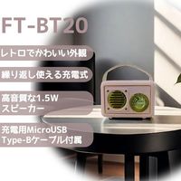 ケイブライト レトロFM・Bluetoothスピーカー FT-BT20-PK 1台