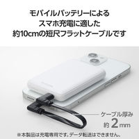 iPhone充電ケーブル (USB-C to ライトニング) 0.1m L字 ブラック MPA-CLLL01BK エレコム 1個