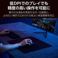 ゲーミング マウスパッド バランスタイプ 中目クロス 表面 ラバーベース ブラック MP-G11BK エレコム 1個（直送品）