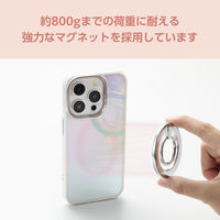 スマホリング マグネット リング 着脱可能 ラインストーン シルバー P-STRMKGSSV エレコム 1個（直送品）