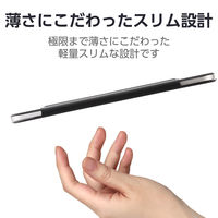 iPad 10.9インチ ケース レザー 本体マグネット装着 手帳型 ブラック TBWA22RWVPF2BKN エレコム 1個（直送品）