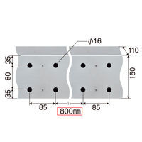 パーマンコーポレーション アルミリアバンパー 大型 トラック用 新基準適合品 三菱 1385158000 1個（直送品）