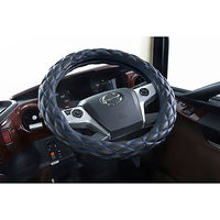 パーマンコーポレーション 極太 ハンドルカバー マットブラック/ブルー 2L 1420240000 1個（直送品）