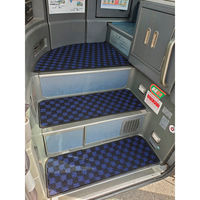 パーマンコーポレーション 階段用マット 3点セット 大型バス用 青・黒 1436920000 1個（直送品）