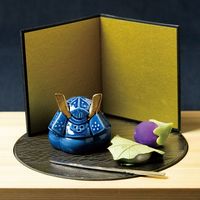 ヤマコー かぶと珍味入 藍 25403 1個（直送品）