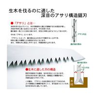 リッチボンド 角源 折込鋸 イバラ目 180mm X-1065 1本 67-7971-24（直送品）