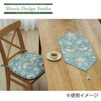 川島織物セルコン モリスデザインスタジオ いちご泥棒 テーブルランナー 350×800mm ブルー HN1711_90B 1枚（直送品）