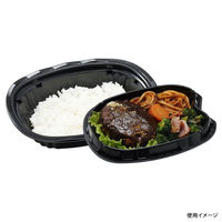 エフピコチューパ どんぶり容器 CY-丼 小判大N 黒本体 CP520398 1袋(50個)（直送品）