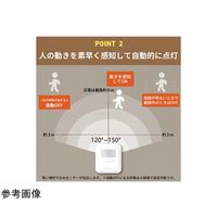 アズワン KO298 LEDセンサーライト 人感センサー フットライト 電球色 100個入 67-2482-48 1箱(100個)（直送品）