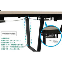 【車上渡し】アール・エフ・ヤマカワ チルト フリーアドレステーブル 引出し付き 幅2400mm RFCLT-2412NA-BL-DR 1台（直送品）