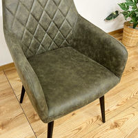 【軒先渡し】後藤家具物産 肘付回転チェアー グリーン DC-CRP-GR 1セット(2脚入)（直送品）