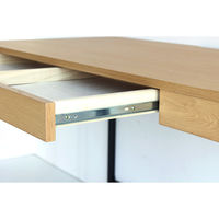 【軒先渡し】ICHIBA 引き出し付きシンプルデスク 幅1200×奥行600×高さ725mｍ NA×BK OFT-3758NABK 1台（直送品）