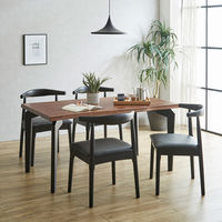 【軒先渡し】後藤家具物産 ダイニングテーブル 幅1400×奥行800×高さ710mm  ブラウン GMA-2302-140-BR 1台（直送品）