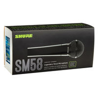 SHURE ボーカル用カーディオイド・ダイナミックマイクロホン SM58-BLACK 1個（直送品）