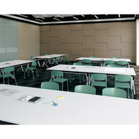 【組立設置込】プラス リネロ3 会議テーブル 幅1200×奥行450mm ホワイトメープル×ブラック LD3-415TN WM/SBK 1台（直送品）