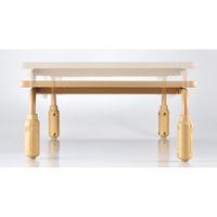 【軒先渡し】ニシキ工業 昇降式園児用テーブル 幅1200×奥行600×高さ300・330・360mm　 AESF-1260-VWH 1台（直送品）