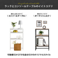 【軒先渡し】B.Bファニシング Calm コンソールテーブル 幅500×奥行210×高さ800mm グレー ONES0250MOGRY 1台（直送品）