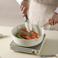 ベストコ CAROTE（カローテ） トング ロック付き シリコン 木製 耐熱 アイボリー NM-5047 1個