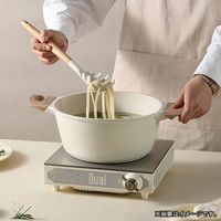 ベストコ CAROTE（カローテ） パスタサーバー 麺すくい シリコン 木製 アイボリー NM-5048 1個