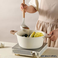 ベストコ CAROTE（カローテ） お玉 シリコン 木製 耐熱 アイボリー NM-5043 1個