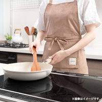 LIV PLUS CAROTE（カローテ） エプロン バッククロス 腰巻き 2WAY ブラウン NM-5062 1個