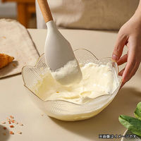 ベストコ CAROTE（カローテ） ヘラ スパチュラ シリコン 木製 耐熱 アイボリー NM-5044 1個