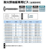 山喜産業　耐火野地板専用ビス　鉄　4.2×65mm　金属屋根用　三価ユニクロ　1箱（400本入）（直送品）