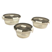 富士商 Felio たためるシリコン保存&ランチBOX(丸形) 1000ml F21738 1箱（直送品）