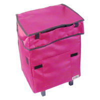 富士商 Felio スマートショッピングバッグ エッグホルダー付 ワインレッド F21783 1袋（直送品）