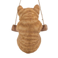 ウービア 茶トラ猫 ぶら下がり オーナメント H16539-1 1個（直送品）
