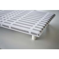 山崎実業 北欧風 暮らしの定番 卓上脚付き 舟型アイロン台 S チェック グレー 5790 1枚×12（直送品）